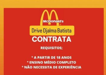 McDonald’s Abre Vagas para Atendente de Lanchonete em Manaus – Oportunidade para Jovens Homens com ou Sem Experiência