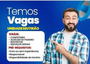 Oportunidade de Emprego no Supermercado Via do Pão – Unidade Mutirão: Vagas para Confeiteiro, Auxiliar de Padeiro, Repositor e Serviços Gerais