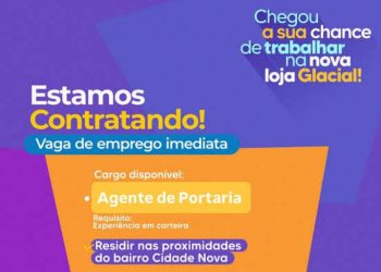 Nova Loja Glacial em Manaus Contrata Agente de Portaria com Experiência – Vaga Imediata!