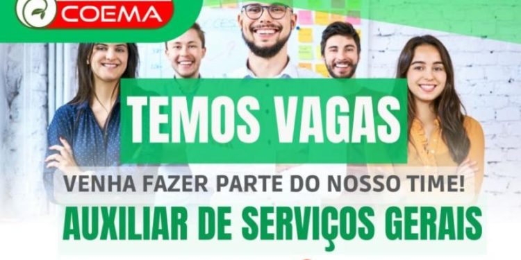 Supermercados Coema Abre Vagas para Auxiliar de Serviços Gerais em Manaus – Veja Como se Candidatar