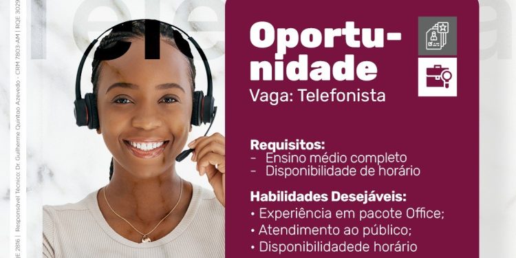 Vaga para Telefonista em Manaus: Ensino Médio Completo e Boa Comunicação