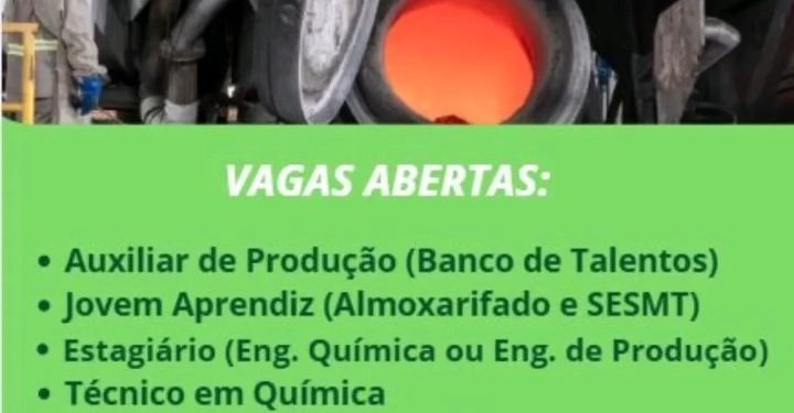 Vagas Abertas na Amazon Alumínio: Auxiliar, Aprendiz, Estágio, Técnico e Assistente