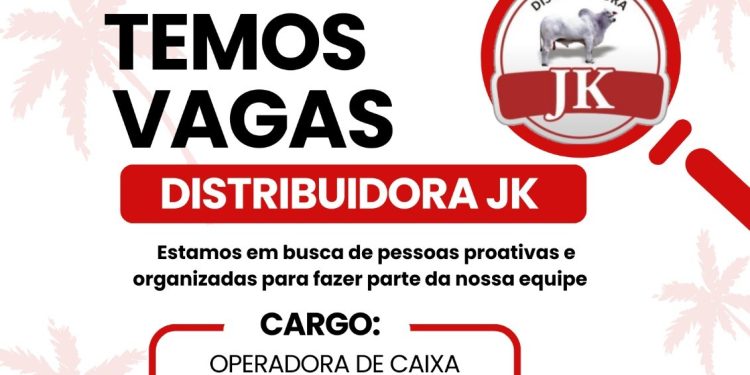 Vaga para Operadora de Caixa na Distribuidora JK em Manaus – Envie seu currículo hoje mesmo!