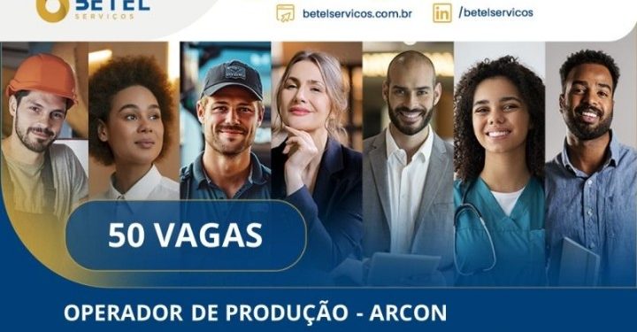 50 vagas para Operador de Produção na ARCON em Manaus com salário e benefícios