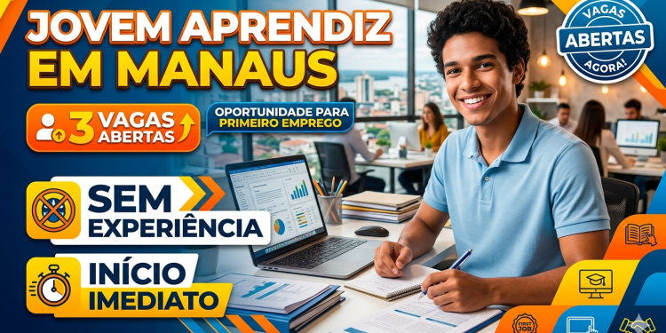 Jovem Aprendiz em Manaus: 3 vagas abertas na PARVI para começar sua carreira