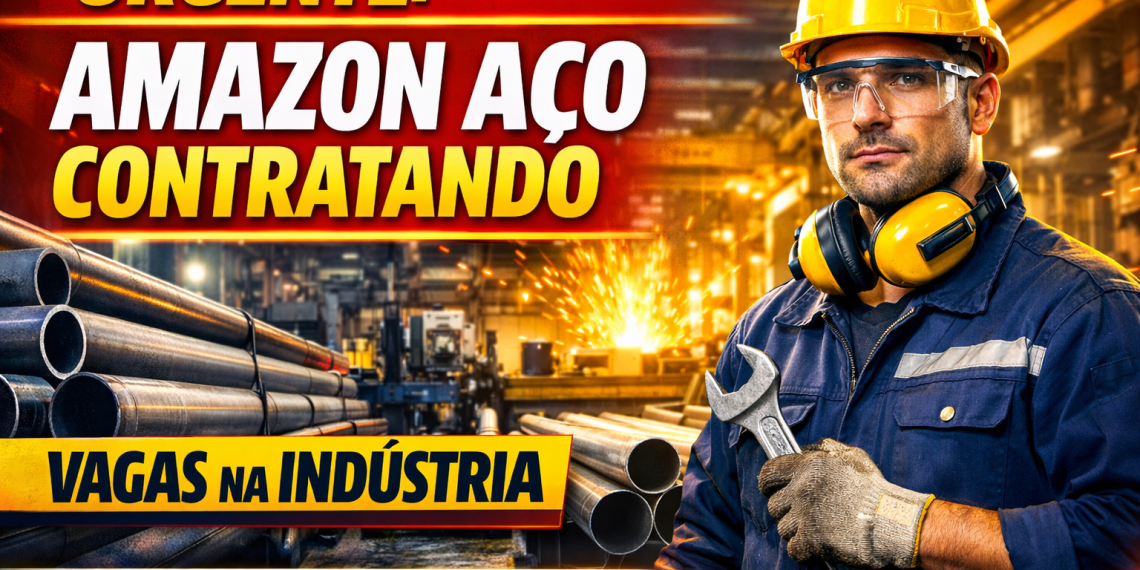 Amazon Aço abre vagas de emprego: oportunidades para Auxiliar de Ferramentaria e Coordenador de Transporte