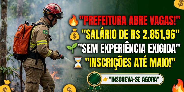 Prefeitura de Manicoré abre vagas para brigadistas ambientais com salário de R$ 2.851,96