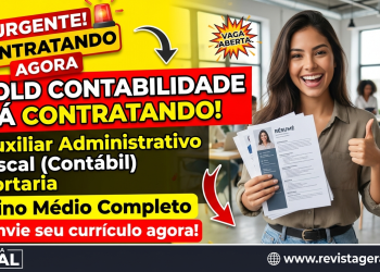 Vaga de Emprego em Manaus: Gold Contabilidade Abre Oportunidades para Nível Médio – Veja Como Enviar seu Currículo!
