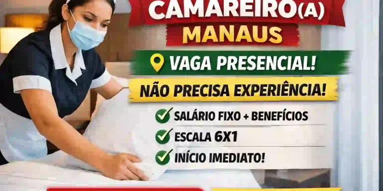 Camareiro em Manaus: Vaga em Hotel com Início Imediato (Sem Experiência)