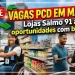 Lojas Salmo 91 abre vagas para PCD em Manaus com benefícios; veja como enviar currículo