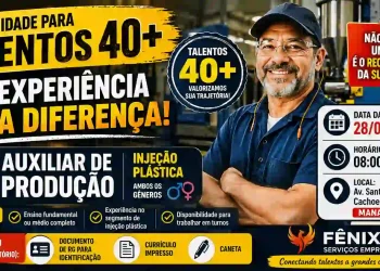 Auxiliar de Produção em Manaus (Talentos 40+) – Compareça