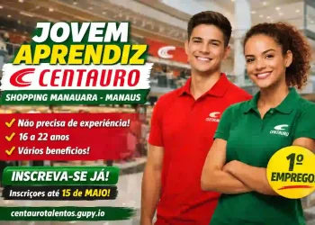 Jovem Aprendiz Centauro Manaus: Vaga no Shopping Manauara