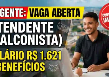 Vaga para Atendente em Manaus (Monte das Oliveiras) – Salário R$ 1.621 + Benefícios