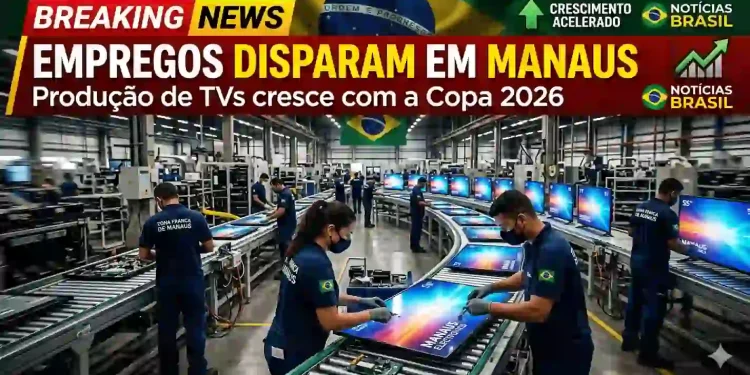 Copa do Mundo 2026 impulsiona produção de TVs e gera empregos em Manaus