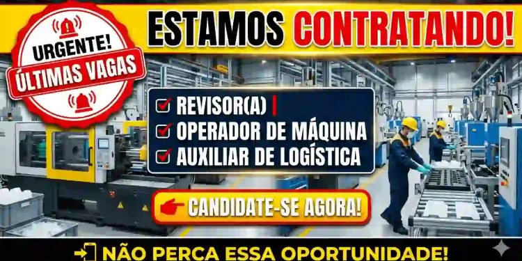 Vagas em Empresa de Injeção Plástica: Candidate-se Já