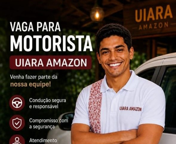 Uiara Amazon recebe currículos para vaga de Motorista