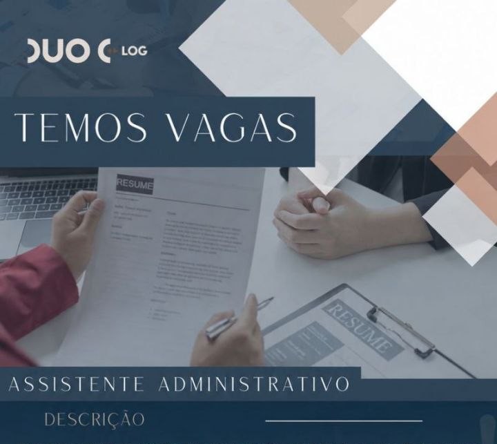 DUO LOG abre vaga para Assistente Administrativo em Manaus com benefícios