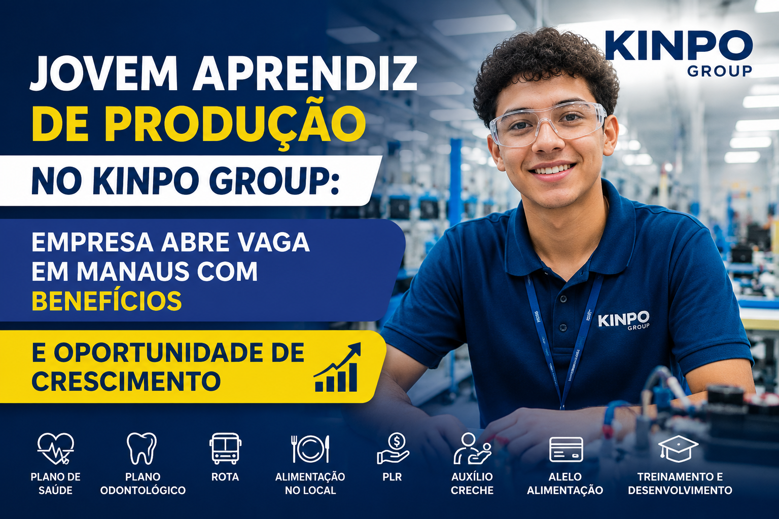 Jovem Aprendiz de Produção no Kinpo Group: Empresa Abre Vaga em Manaus com Benefícios