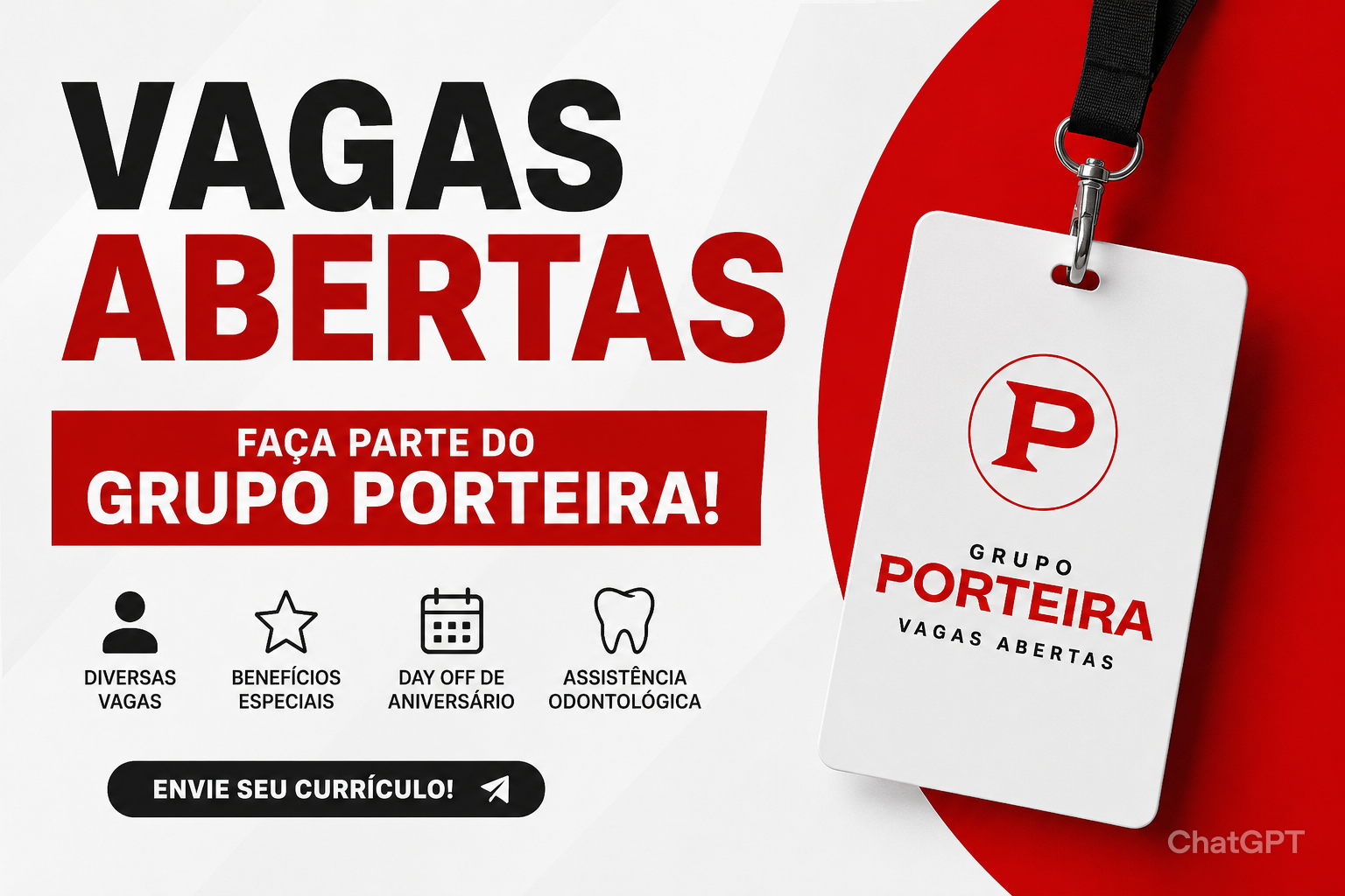 Grupo Porteira abre vagas de emprego em Manaus para Auxiliar de Serviços Gerais, Garçom, Call Center e mais