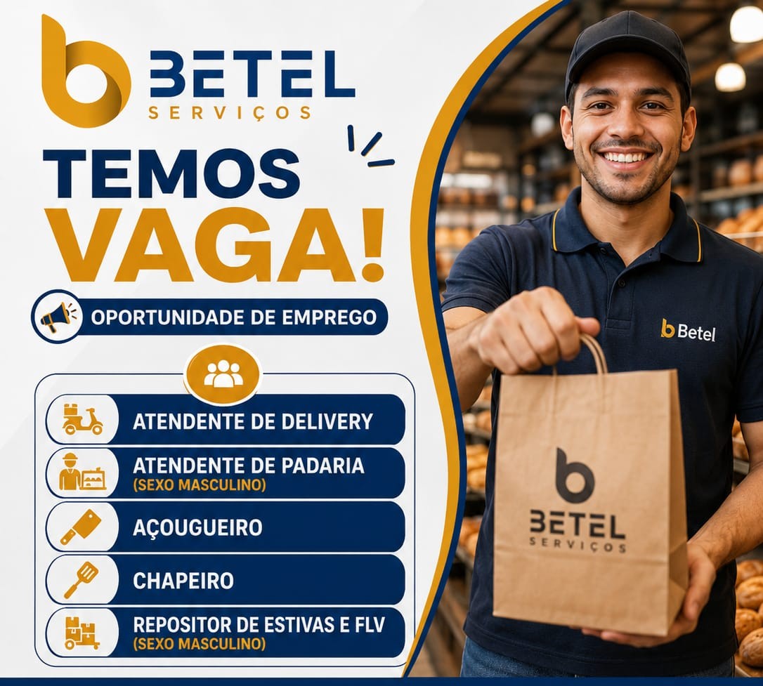 Betel Serviços abre vagas de emprego em Manaus para Atendente, Açougueiro, Chapeiro e Repositor