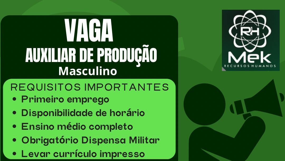 Auxiliar de Produção: Empresa Abre Oportunidade para Primeiro Emprego em Manaus