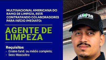 Jan-Pro Abre Vaga para Agente de Limpeza em Manaus com Benefícios e Contratação Imediata