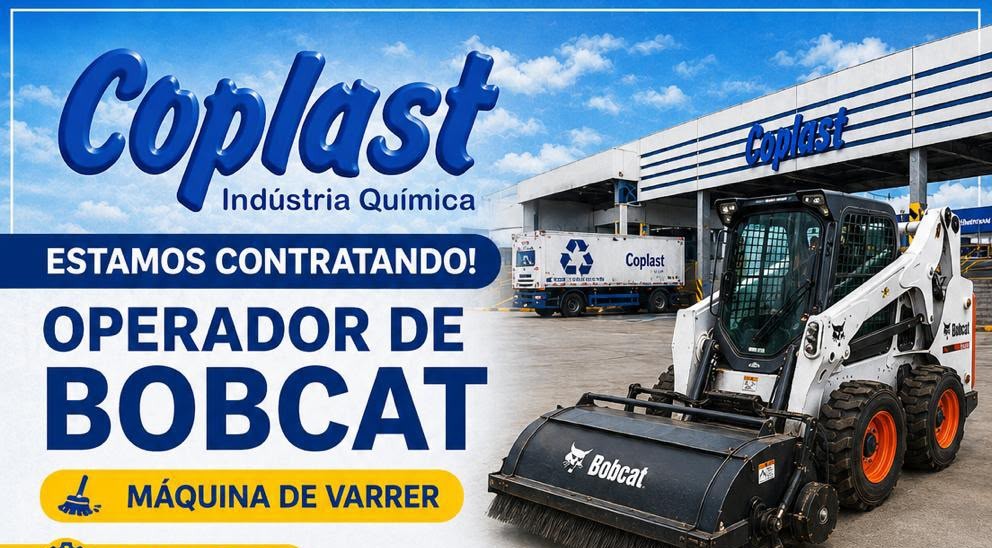 Coplast abre vaga para Operador de Bobcat em Manaus com benefícios completos