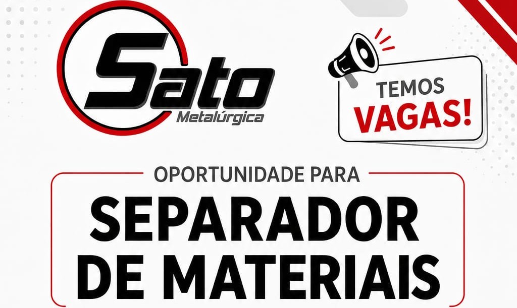Sato Metalúrgica abre vaga para Separador de Materiais em Manaus; confira os benefícios e como se candidatar