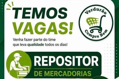 Verdurão abre vaga para Repositor de Mercadorias em Manaus; veja os requisitos e como se candidatar