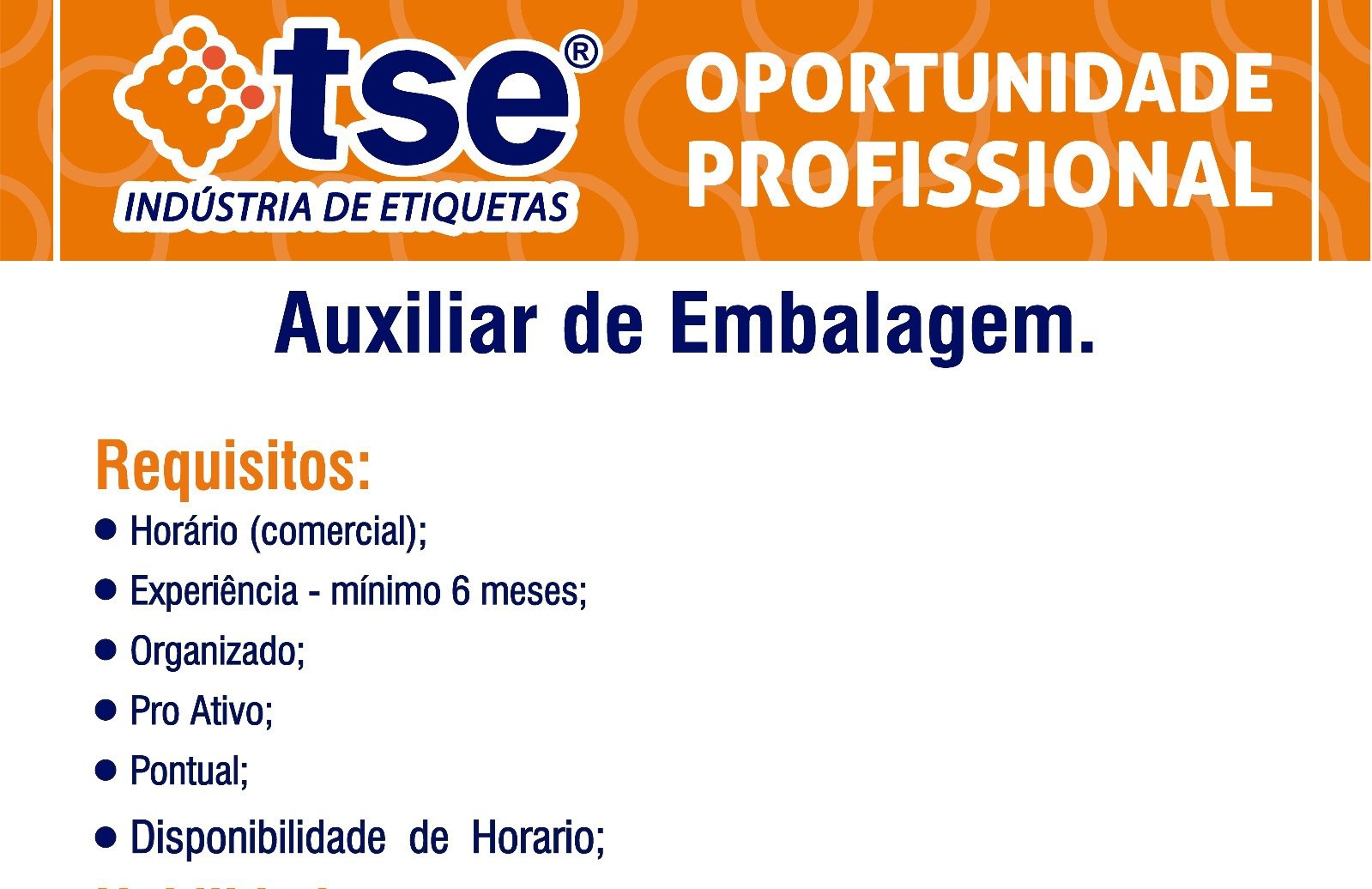 TSE Indústria de Etiquetas abre vagas de emprego em Manaus