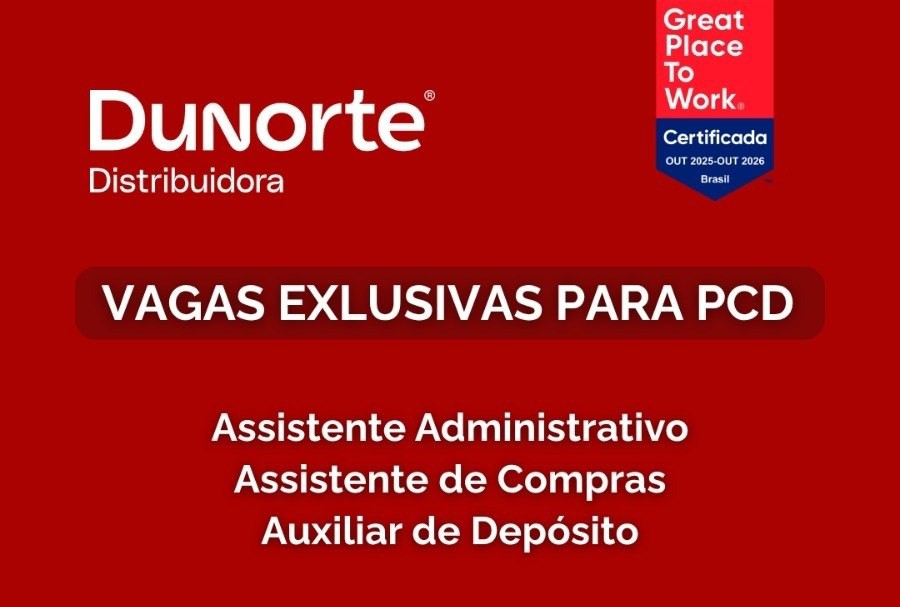 Dunorte Distribuidora abre vagas exclusivas para PCD em Manaus; veja como se candidatar