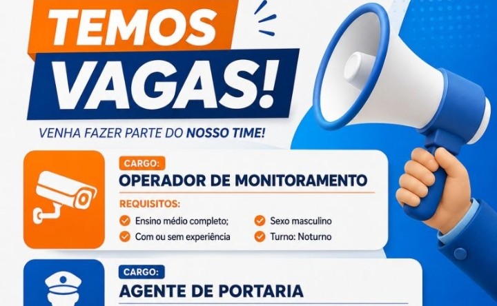 Empresa de Segurança Eletrônica abre vagas para Operador de Monitoramento e Agente de Portaria em Manaus