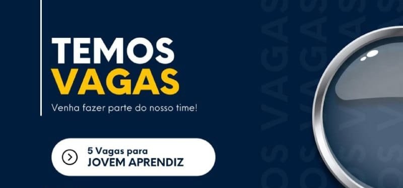 Jovem Aprendiz: 5 vagas com salário, bonificações e VT