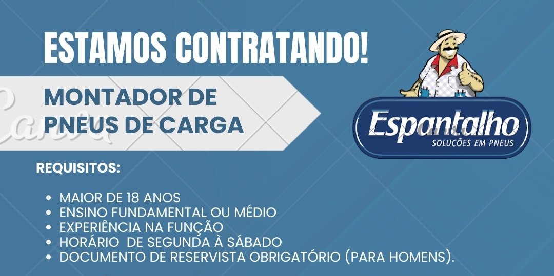 Montador de Pneus em Manaus: Vaga com Salário de R$ 2.267 + Comissão