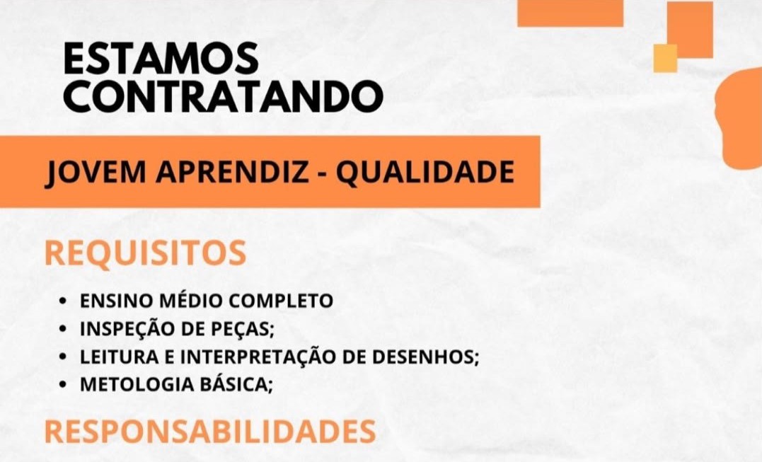 Jovem Aprendiz na Qualidade: veja requisitos e benefícios da vaga