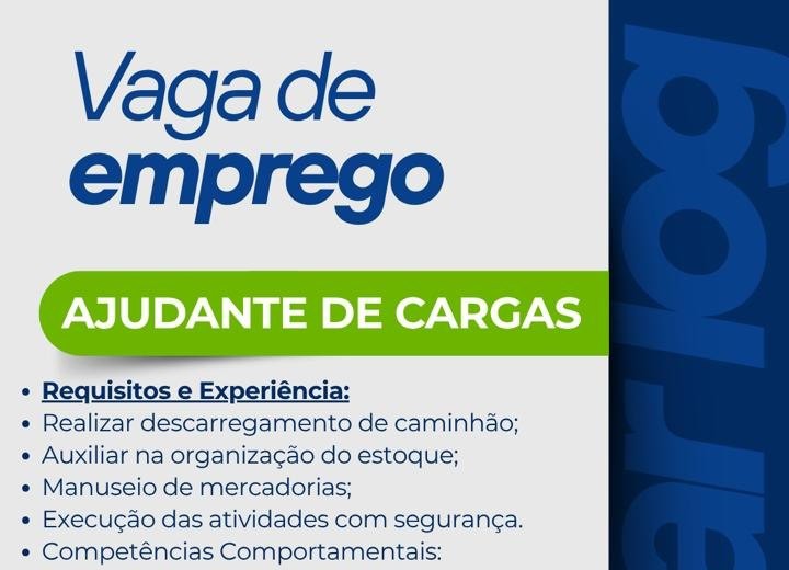 Grupo Alencar Log Contrata Ajudante de Cargas em Manaus com Salário de R$ 2.145,00