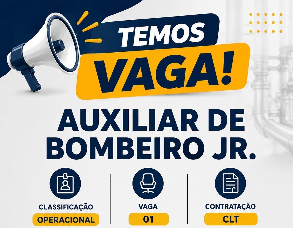 Auxiliar de Bombeiro Jr em Manaus: Vaga Aberta com Salário de R$ 1.730,45