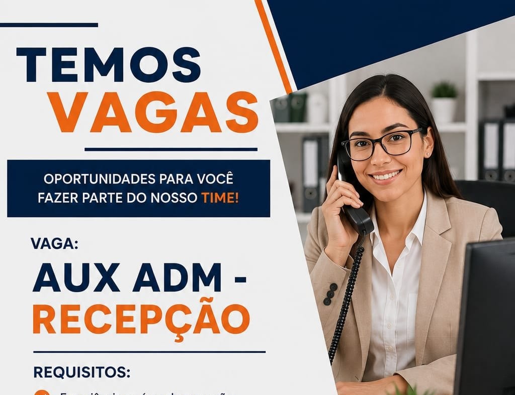 Vaga Auxiliar Administrativo em Manaus: Salário + Benefícios