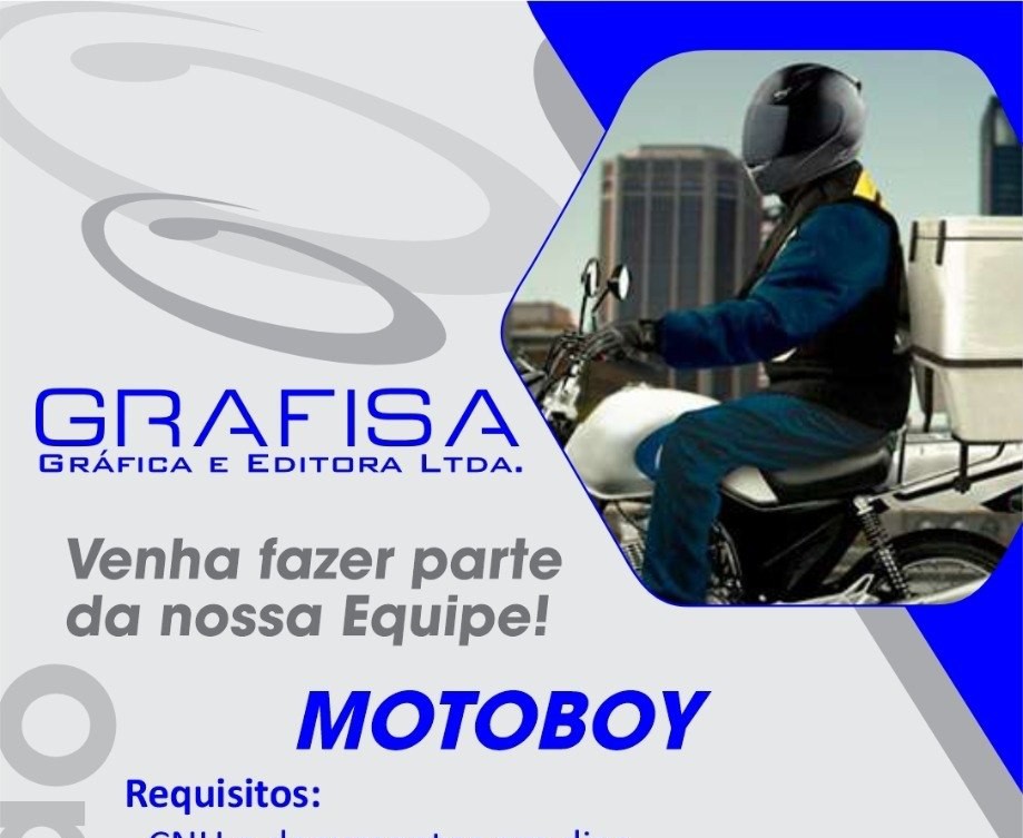 Grafisa abre vaga para Motoboy em Manaus; veja como enviar currículo